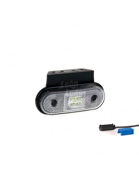 Feu de position Blanc ambre rouge Jauge LED réfléchissante avec ou sans support avec connecteur QS075 QS150 | leonleds