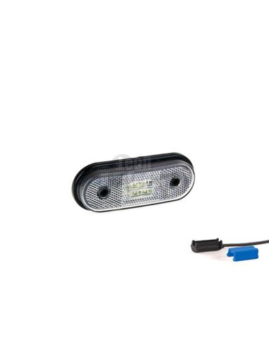 Piloto de posición Blanco ambar rojo Reflectante LED Galibo con o sin soporte con conector QS075 QS150 | LeonLeds