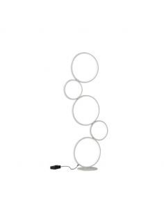 Lámpara de pie LED circular Blanca Rondo Trio Lighting | LeonLeds Iluminación