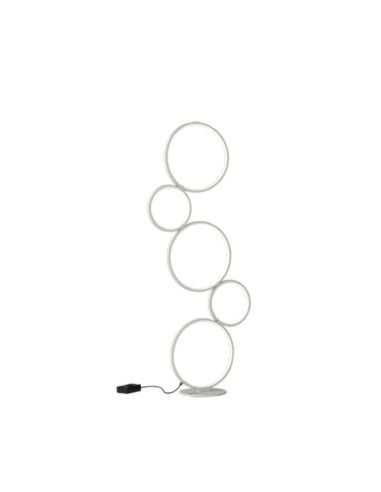 Lámpara de pie LED circular Blanca Rondo Trio Lighting | LeonLeds Iluminación