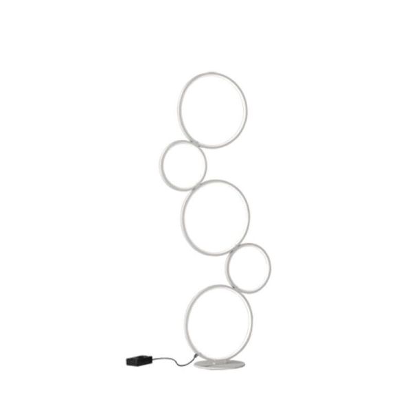 Lampadaire LED circulaire blanc Rondo Trio Lighting | Éclairage LeonLeds
