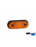 Piloto de posición Blanco ambar rojo Reflectante LED Galibo con o sin soporte con conector QS075 QS150 | LeonLeds