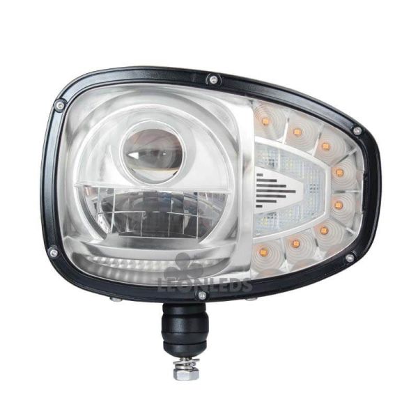 Faro delantero LED Homologado para JCB Terex Manitou Caterpillar Soporte inferior y trasero | LeonLeds