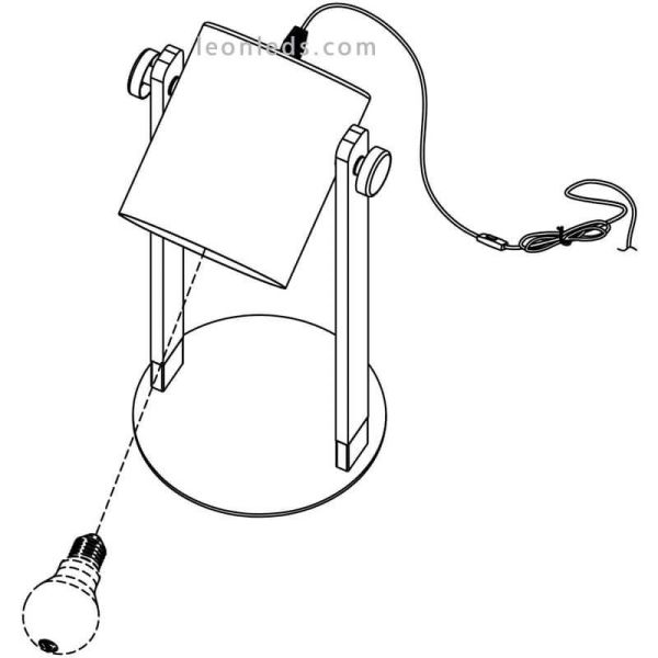 Instalar luminária de parede preta e madeira Hornwood Eglo | LeonLeds