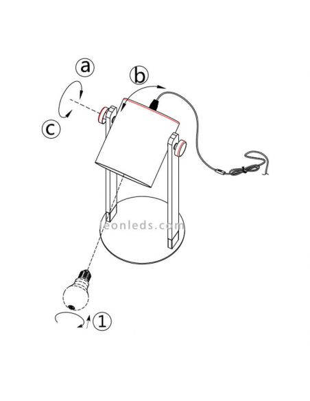 Como Lampe de table noire et bois Hornwood | leonleds