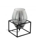 Lámpara de sobremesa de vidrio Olival 1XE27 de Eglo| LeonLeds Iluminación