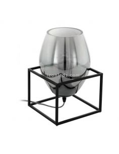 Lámpara de sobremesa de vidrio Olival 1XE27 de Eglo| LeonLeds Iluminación