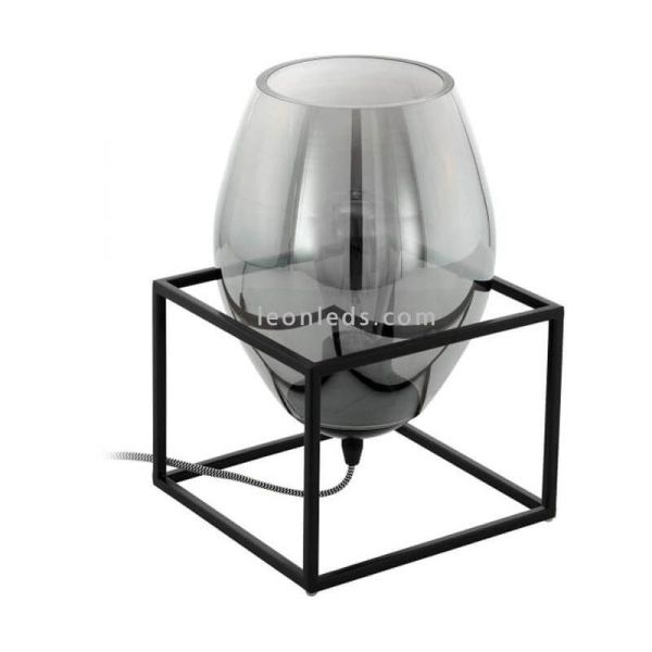 Lámpara de sobremesa de vidrio Olival 1XE27 de Eglo| LeonLeds Iluminación