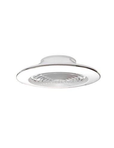 Ventilador de techo LED Alisio XL Blanco con mando a distancia y App Mantra | LeonLeds