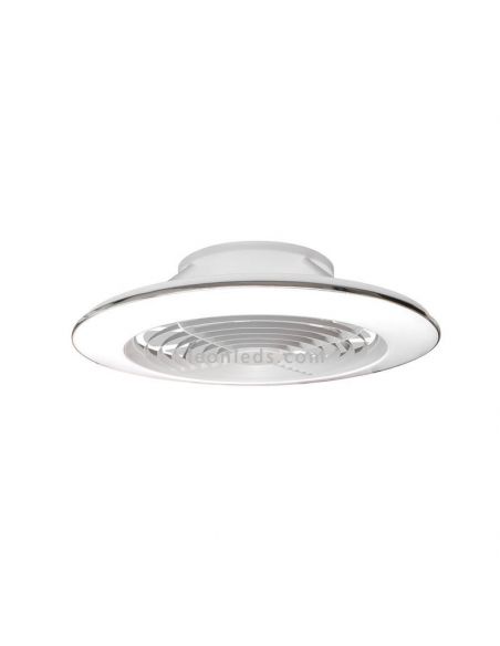 Ventilador de techo LED Alisio XL Blanco con mando a distancia y App Mantra | LeonLeds