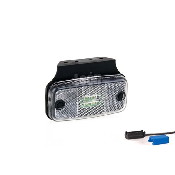 Pilotos LED Cuadrado con soporte o sin soporte de posición o galibo para el lateral parte delantera o trasera | LeonLeds Ilumina