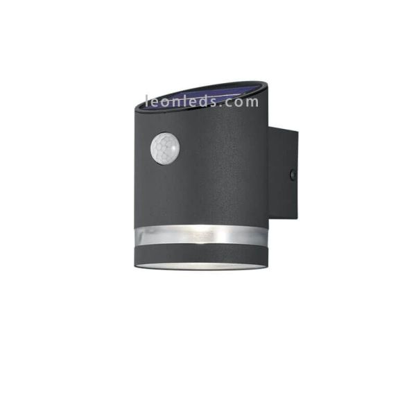 Aplique LED Solar con sensor de movimiento IP44 Antracita Salta Trio Lighting R22231142 | LeonLeds