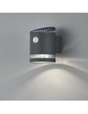 Aplique LED Solar con sensor de movimiento IP44 Antracita Salta Trio Lighting R22231142 | LeonLeds
