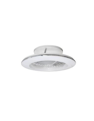 Ventilateur de plafond LED avec télécommande Alisio Mini Blanc 7493 Mantra | leonleds