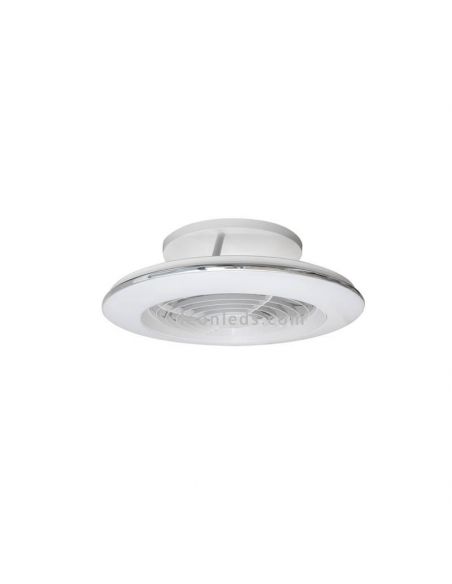 Ventilador de teto LED com controle remoto Alisio Mini Branco 7493 Mantra | leonleds