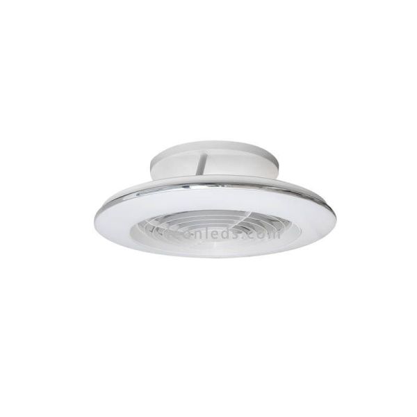 Ventilateur de plafond LED avec télécommande Alisio Mini Blanc 7493 Mantra | leonleds