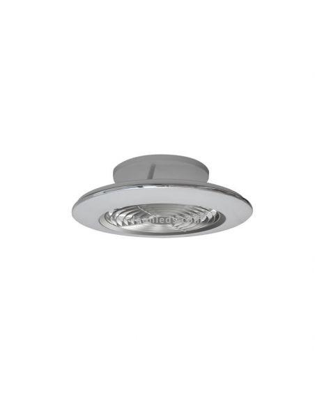 Ventilador de teto Alisio Mini Silver LED com controle remoto 7494 Mantra | leonleds