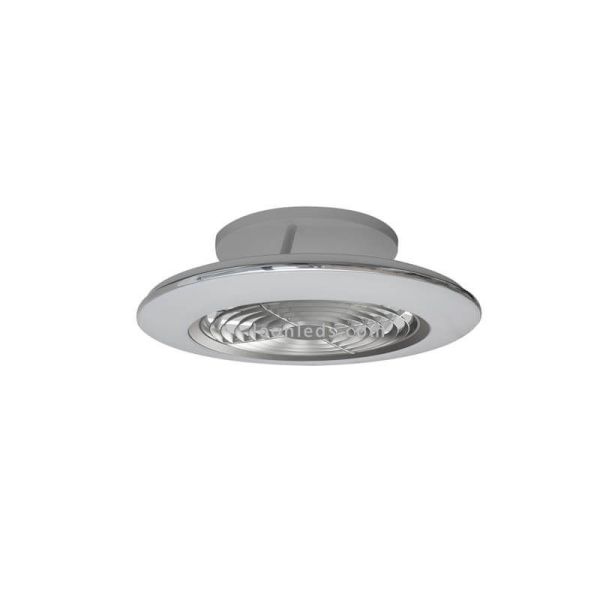 Ventilateur de plafond LED Alisio Mini Silver avec télécommande 7494 Mantra | leonleds