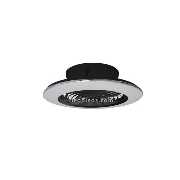 Alisio Mini ventilador de teto LED preto 7495 Mantra | leonleds