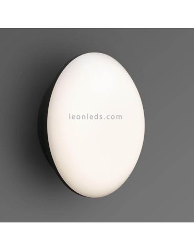Aplique Plafón SUN LED moderno para exterior de color gris oscuro Faro Barcelona | LeonLeds Iluminación
