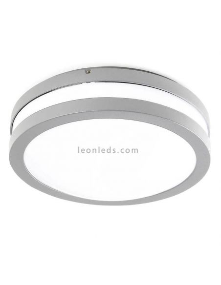 Plafón LED exterior gris y antracita Tornado Dopo Lighting | LeonLeds Iluminación
