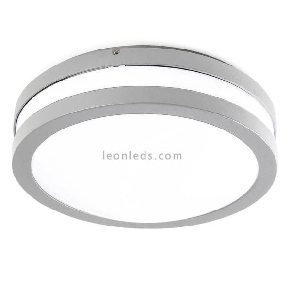 Plafón LED exterior gris y antracita Tornado Dopo Lighting | LeonLeds Iluminación