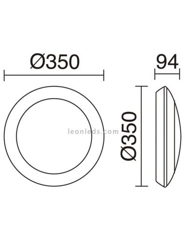 Piro L LED Applique murale blanche pour l'extérieur, style moderne | leonleds