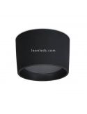 Moderna luz de teto LED ao ar livre Mist IP55 preto Dopo Lighting | Leon Iluminação LED