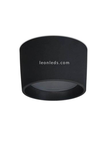 Plafón LED moderno exterior Mist IP55 negro Dopo Lighting | LeonLeds Iluminación