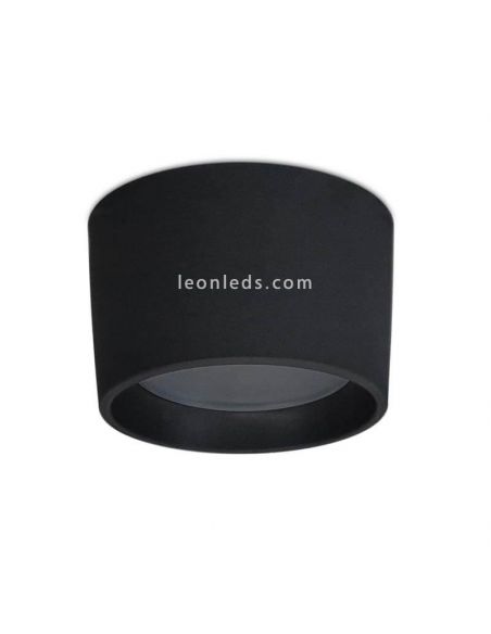 Moderna luz de teto LED ao ar livre Mist IP55 preto Dopo Lighting | Leon Iluminação LED