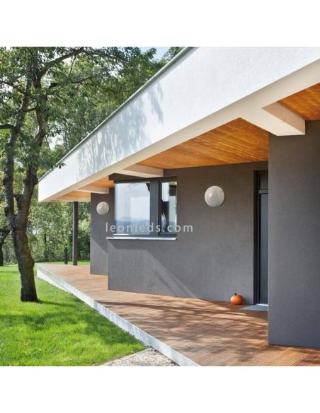 Aplique exterior Alba D340 para pared o techo Cristher Lighting | LeonLeds Iluminación