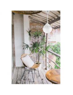 Clic-Clac Globo C candeeiro de teto exterior branco | leonleds 2