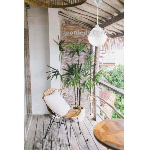 Lámpara de techo Clic-Clac Globo C para exterior estilo clásico | LeonLeds