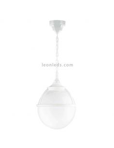Lámpara de techo Clic-Clac Globo C para exterior blanca | LeonLeds
