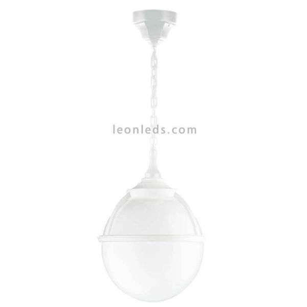 Lámpara de techo Clic-Clac Globo C para exterior blanca | LeonLeds