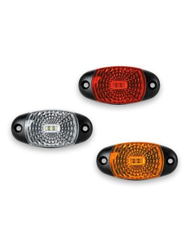 Luz de posição LED oval Fristom FT025 LED FT-025 Branco Vermelho Laranja reflexivo | leonleds