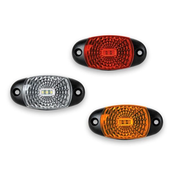 Piloto de posición LED Ovalado Fristom FT025 LED FT-025 Blanco Rojo Naranja refletante | LeonLeds