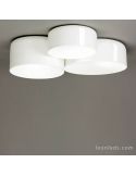 Plafón de techo Pot Blanco Brillante 3 Luces Ole By FM Iluminación | LeonLeds