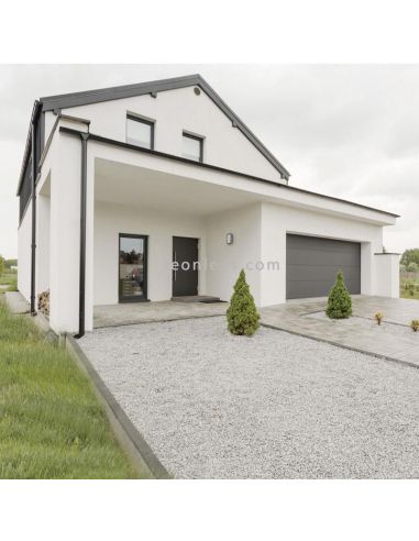 Aplique/Plafón exterior Kira talla M antracita  Dopo Lighting | LeonLeds Iluminación
