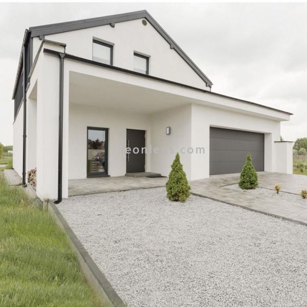 Aplique/Plafón exterior Kira talla M antracita  Dopo Lighting | LeonLeds Iluminación