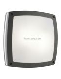 Aplique Plafón exterior Kira M antracita 2xE27 Dopo Lighting | LeonLeds Iluminación