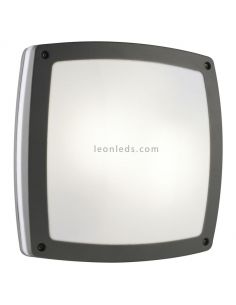 Aplique Plafón exterior Kira M antracita 2xE27 Dopo Lighting | LeonLeds Iluminación