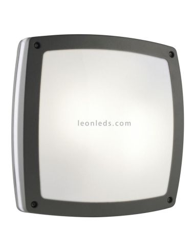 Aplique Plafón exterior Kira M antracita 2xE27 Dopo Lighting | LeonLeds Iluminación