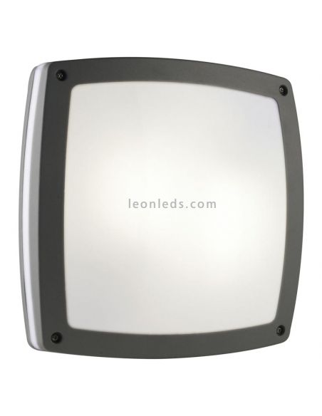 Aplique Plafón exterior Kira M antracita 2xE27 Dopo Lighting | LeonLeds Iluminación