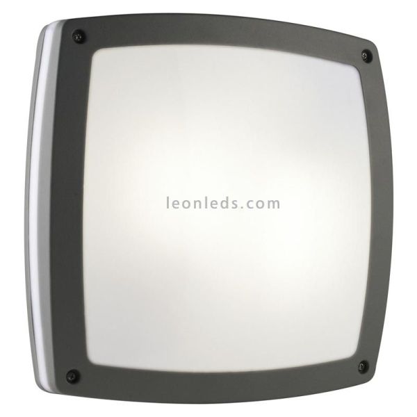 Aplique Plafón exterior Kira M antracita 2xE27 Dopo Lighting | LeonLeds Iluminación