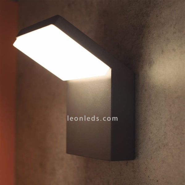Aplique exterior gris oscuro Alpine Mantra estilo moderno | LeonLeds Iluminación