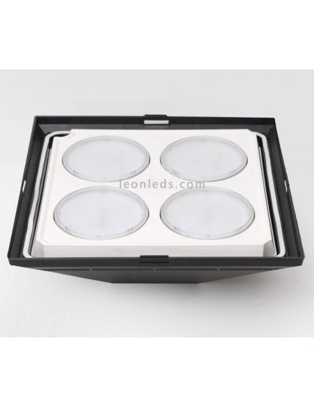 Aplique/Plafón LED exterior Cayu multifunción  4xGX53 Dopo Lighting | LeonLeds Iluminación