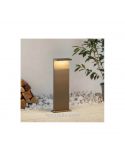 Baliza M LED exterior aluminio madera Ruka Mantra | LeonLeds Iluminación