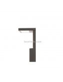 Baliza M LED exterior aluminio gris oscuro Ruka Mantra | LeonLeds Iluminación