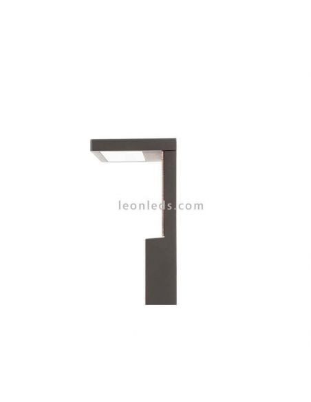 Baliza M LED exterior aluminio gris oscuro Ruka Mantra | LeonLeds Iluminación